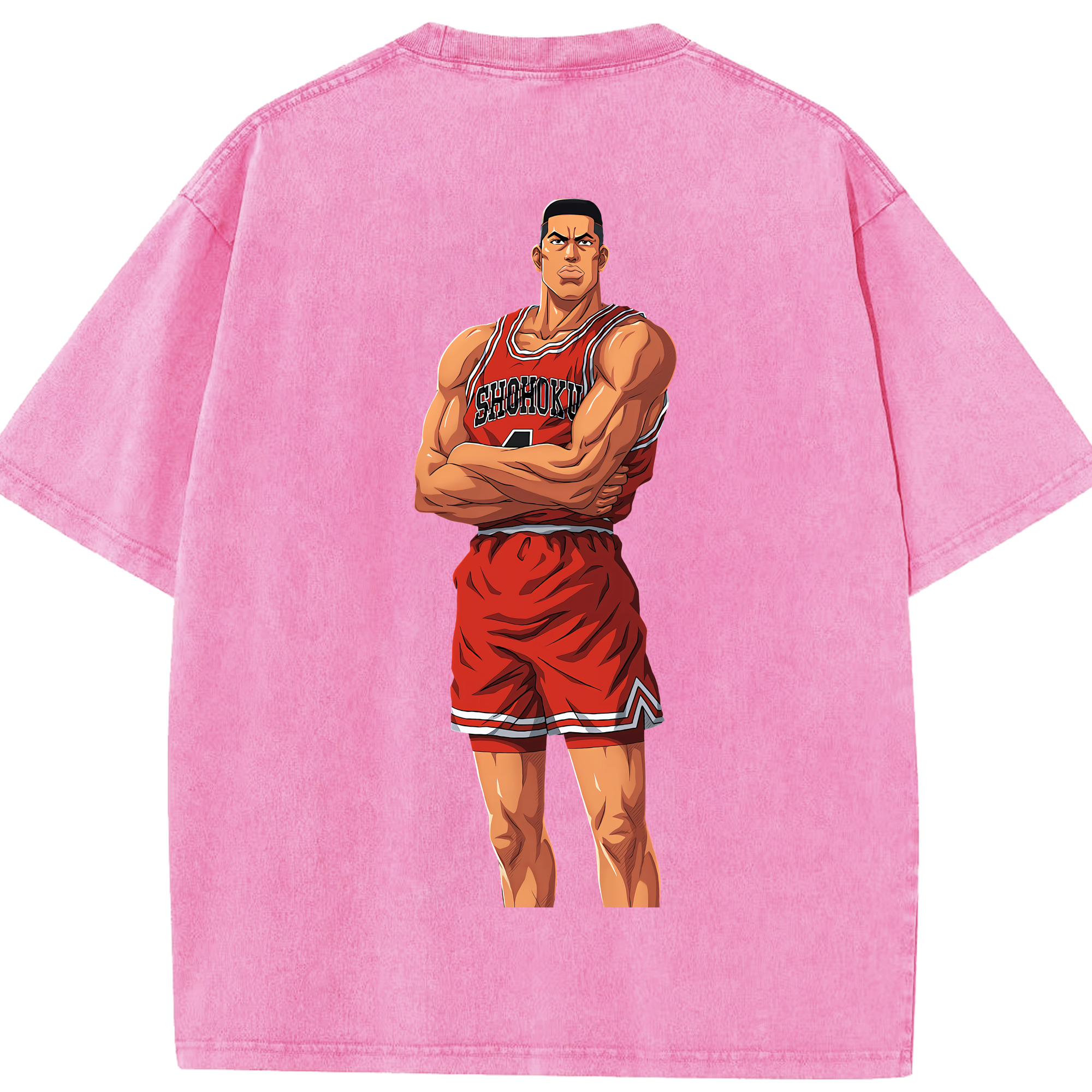 （画像用） SLAM DUNK／スラムダンク 綿100% ヴィンテージ風 半袖Tシャツ（背面プリント）